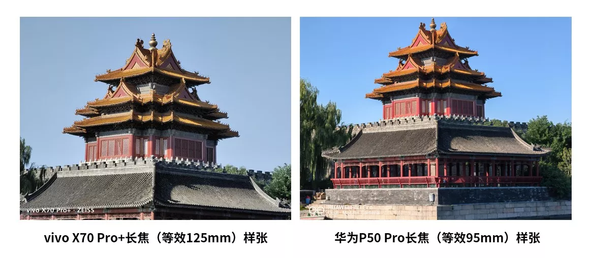 vivo X70 Pro+与华为P50 Pro拍照对比